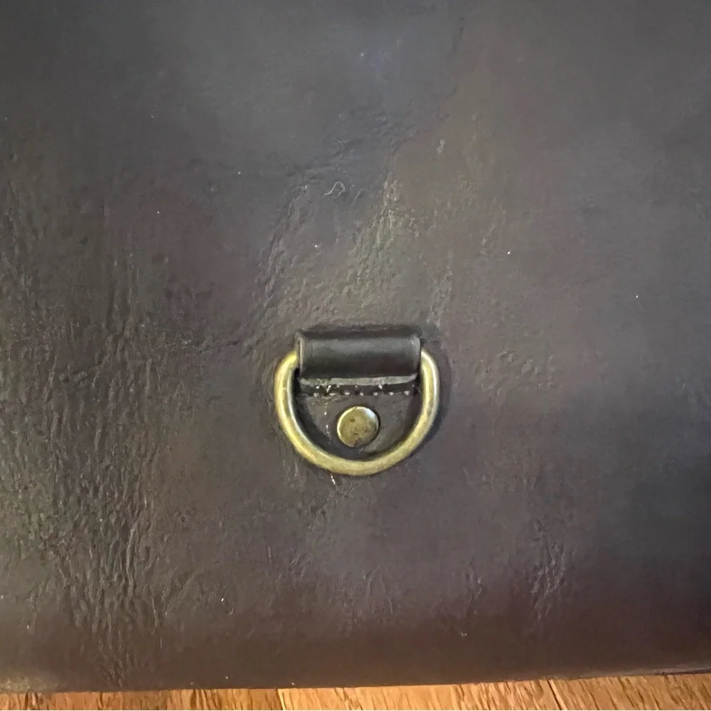 Solo Classic Brown Leather Computer Messenger Bag